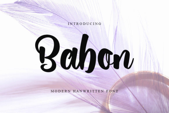 Babon: A Handwritten Font for Editorial Excellence