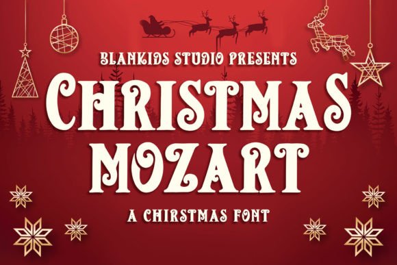 Christmas Mozart: A Serif Font for Holiday Crafting