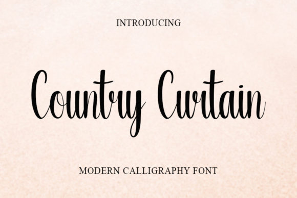Country Curtain: A Font That Breathes Life into Handmade Creations