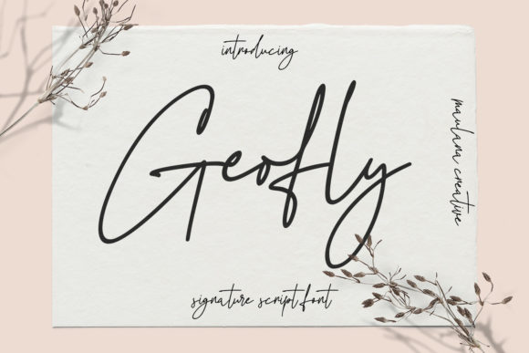 Geofly: A Handwritten Font with a Modern Soul