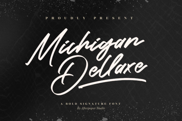 Michigan Dellaxe: A Timeless Script Font for Crafters and Designers