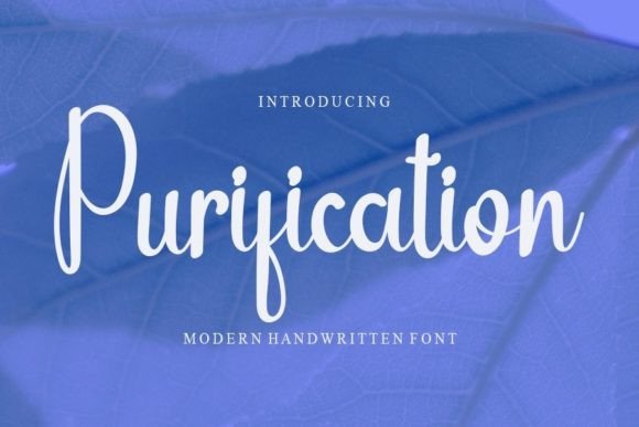 Purification: A Handwritten Font for Modern Editorial Design
