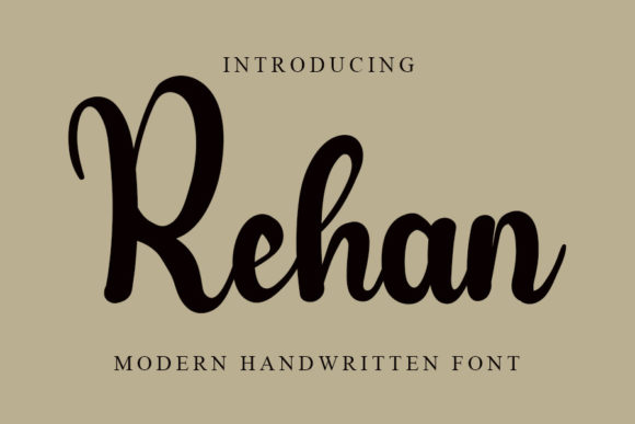 Rehan: The Font That Elevates Your Brand
