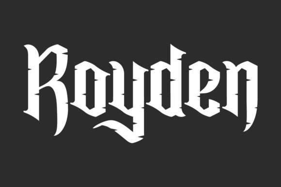 Royden: A Bold Blackletter Font for Digital Design