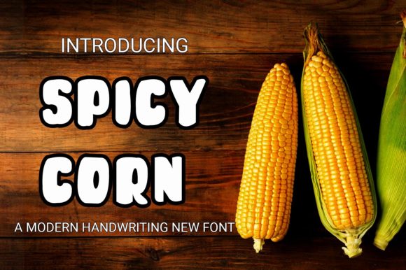 Spicy Corn: A Display Font for Bold Campaigns
