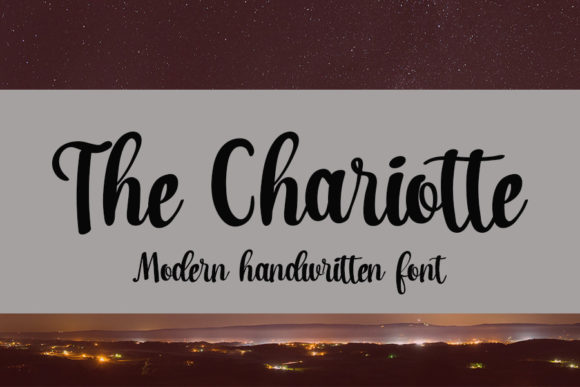 The Chariotte: A Handwritten Font That Feels Like a Friend