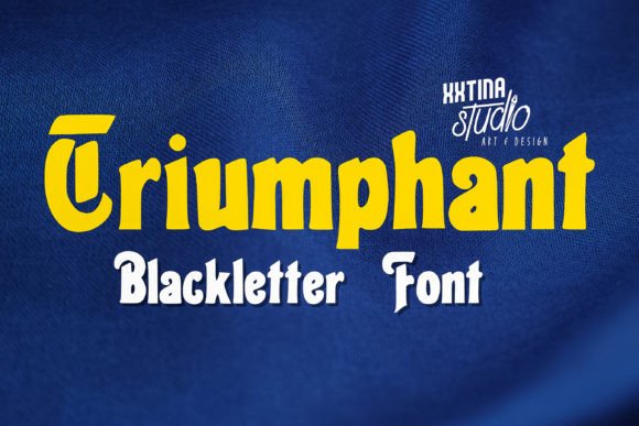 Triumphant: A Bold Blackletter Font for Web Design