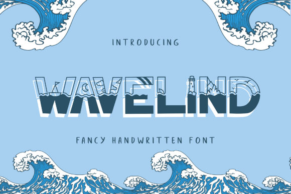 Wavelind: A Decorative Font for Digital Branding and Web Design